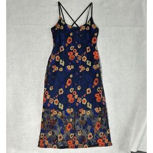 BCBGeneration Embroidered Mesh Midi Dress – Size 8